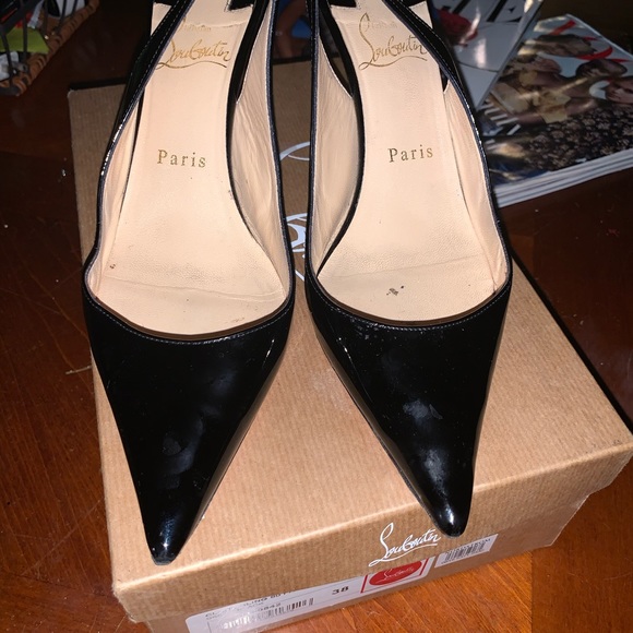 SOLD: Christian Loubitin Clare sling 80 patent - Picture 2 of 10